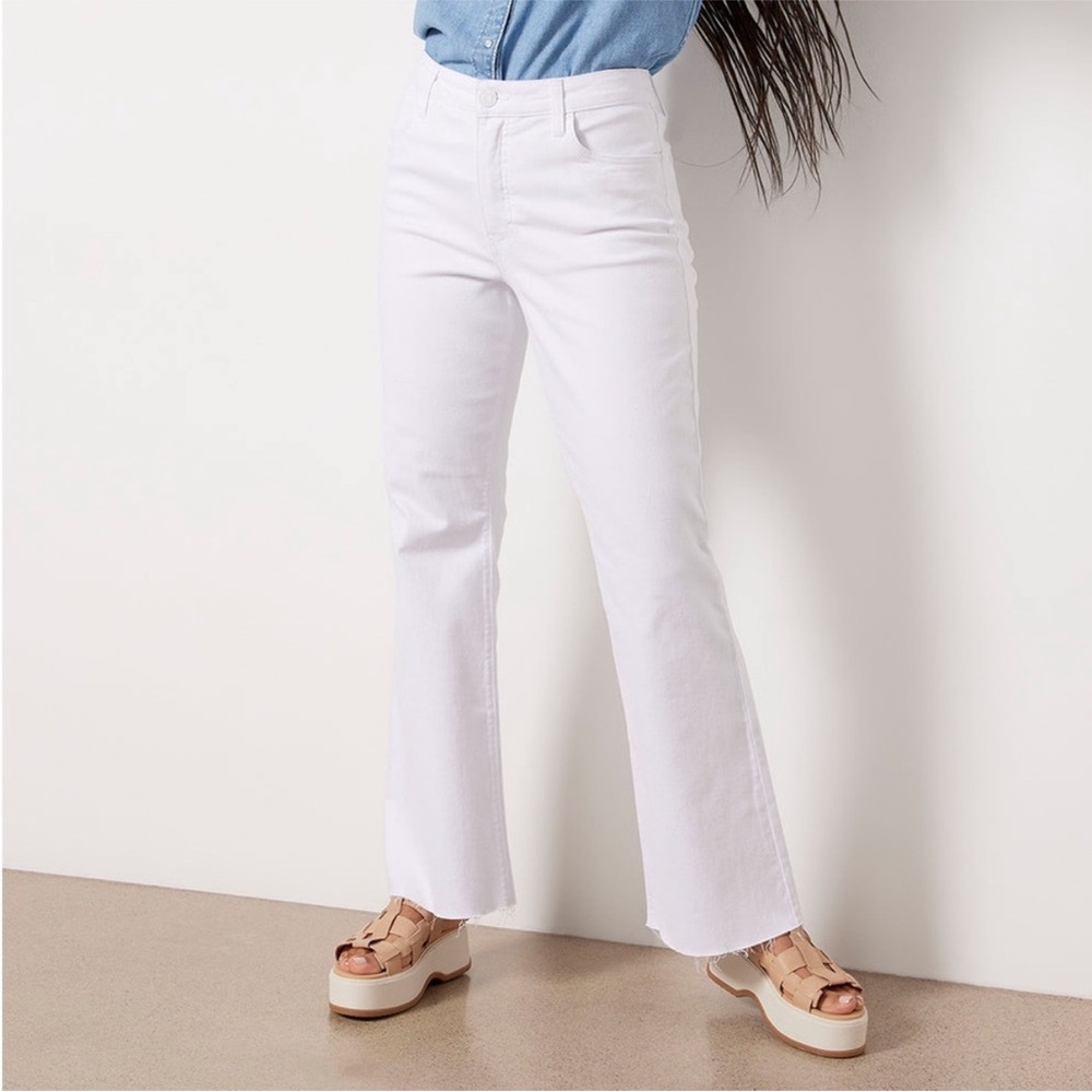 Kut from the Kloth Stella White Flare Jeans